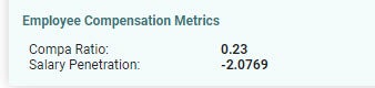 Employee Compensation Metrics